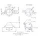 Світлодіод 1 Вт (холодний білий, 6000-6500 К, 130 лм, 3,2-3,4 В) Прев'ю 1