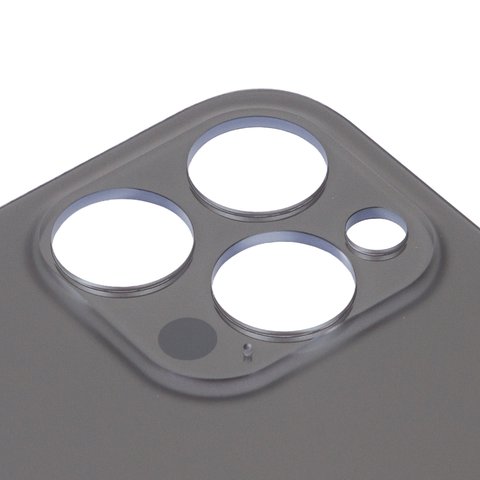 Задня панель корпуса для iPhone 12 Pro Max, сіра, не потрібно знімати скло камери, Original (PRC), big hole, graphite Прев'ю 1