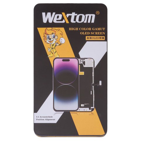 Дисплей Wextom для iPhone 13 Pro, черный, с рамкой, High Copy, без ошибки, (OLED) soft, Diagnosable, 120Hz Превью 2