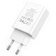 Mains Charger Hoco C100A, (20 W, Quick Charge, Power Delivery (PD), white, with LCD, 2 outputs) #6931474769800 Preview 2