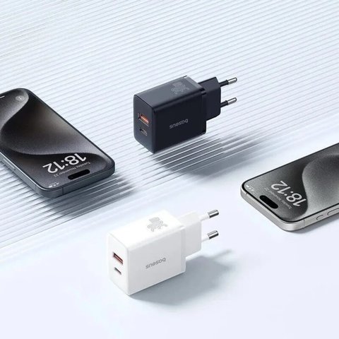 Сетевое зарядное устройство Baseus Cube, 30 Вт, Power Delivery (PD), Fast Charge, черный, 2 порта, #P10111404113-00 Превью 3
