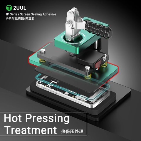 Etiqueta de pantalla 2UUL SA12 puede usarse con Apple iPhone 12, iPhone 12 Pro, 5 uds., adhesive Vista previa  3
