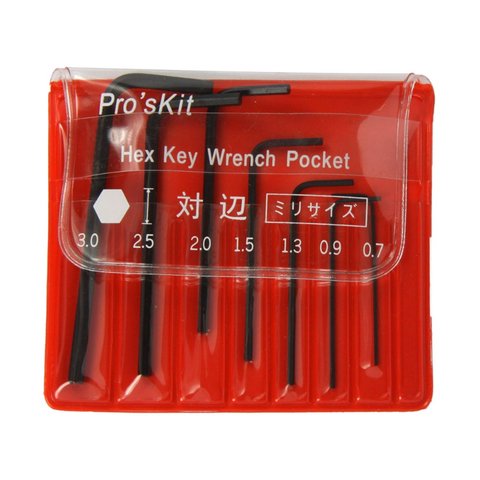 Juego de llaves minúsculas exáedras Pro'sKit 8PK-022 Vista previa  1