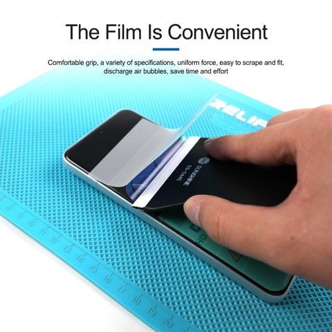 Espátula Sunshine SS-064A, para pegar películas, 93 mm, plástico, blanco Vista previa  3