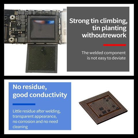 Pasta BGA Aixun AX-SP183M, Sn 63%, Pb 37%, 183 °C, 50 g Vista previa  4