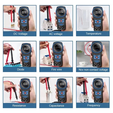 Multímetro Sunshine DT-24R, digital Vista previa  5