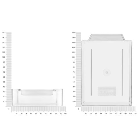 Кассетница з выдвижными ячейками KON-PX6, пластиковая, модульная, 6 ячеек Превью 4