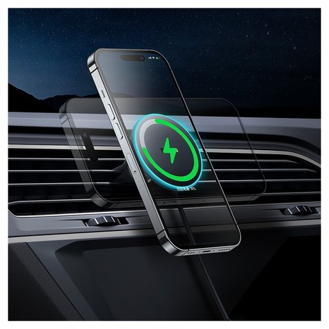 Автомобильное зарядное устройство Baseus CW01 Magnetic Claw Edition, черное, с кнопкой, c кабелем, 40 Вт, 1 порт, 12-24 B, #C40141000111-01 Превью 2