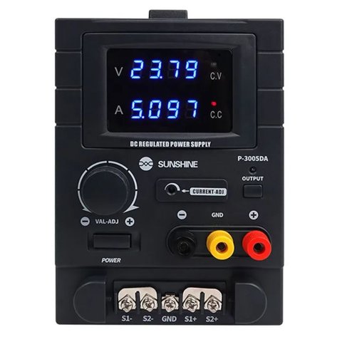 Лабораторный блок питания Sunshine P-3005DA, одноканальный, трансформаторный, до 30 В, до 5 А, светодиодные индикаторы Превью 1