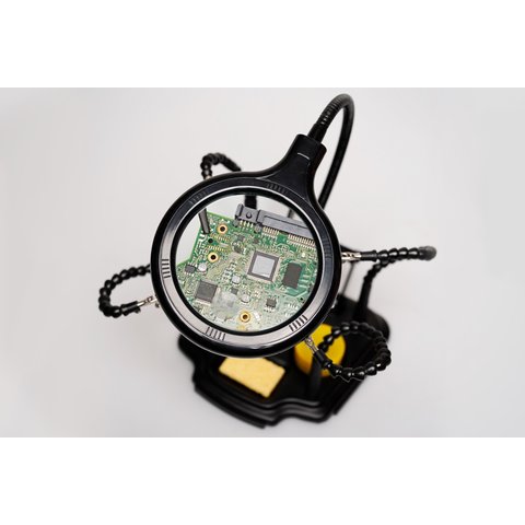 Тримач плат зі збільшувальною лінзою Pro'sKit SN-396 Прев'ю 1