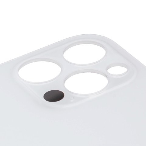 Задняя панель корпуса для iPhone 12 Pro, серебристая, белая, не нужно снимать стекло камеры, Original (PRC), big hole, silver Превью 1