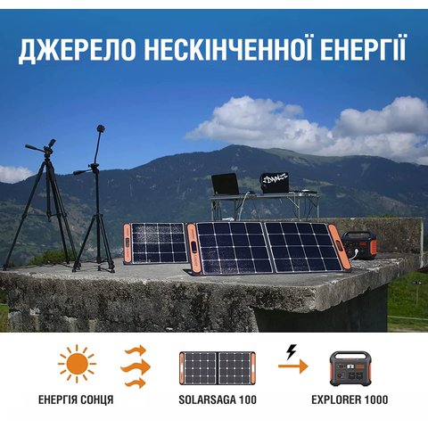 Солнечный генератор Jackery 1000 (Explorer 1000 + 2×SolarSaga 100W) Превью 6